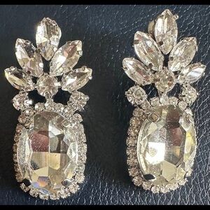 Cato Silver Crown Stud Earrings